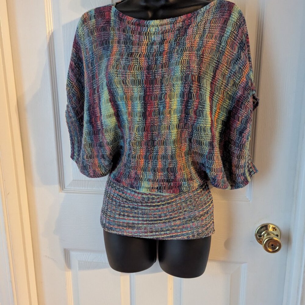 Young threads rainbow knit tunic - M - Picture 3 of 5